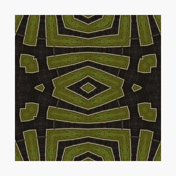 Item preview, Colorama geometric pattern khaki green designed and sold by Joie-et-Poesie.