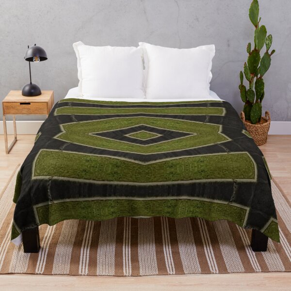 Item preview, Colorama geometric pattern khaki green designed and sold by Joie-et-Poesie.