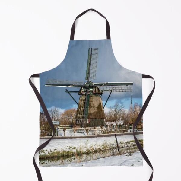 Item preview, Typical Dutch windmill in a winter setting designed and sold by Flottmynd.
