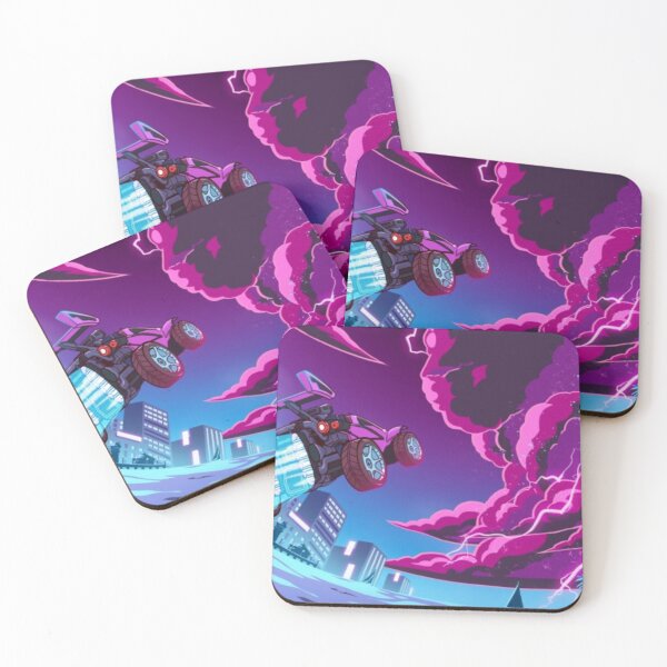 Rocket Soccer Car Coasters (Set of 4)