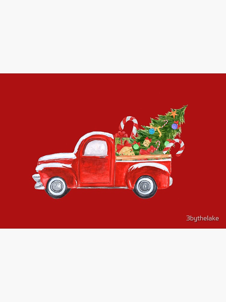 Vintage Red Truck Christmas Tree by 3bythelake