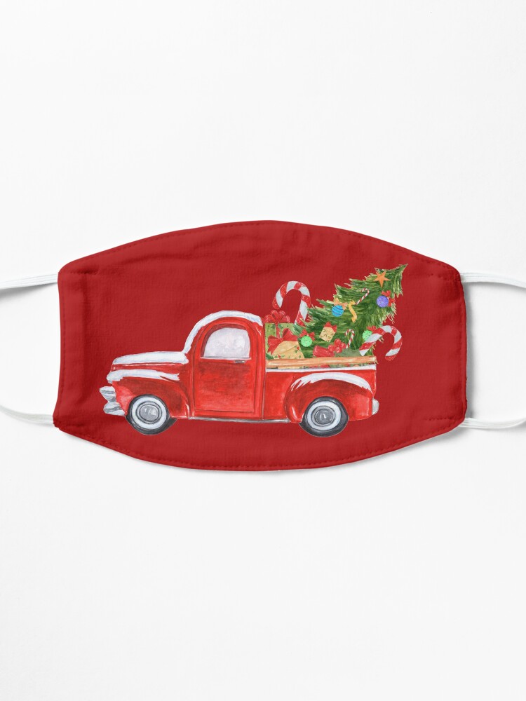 Alternate view of Vintage Red Truck Christmas Tree Mask