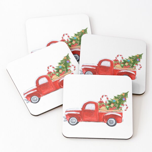 Item preview, Vintage Red Truck Christmas Tree  designed and sold by 3bythelake.