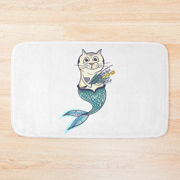 Item preview, Mermaid Cat  designed and sold by kisikoida.