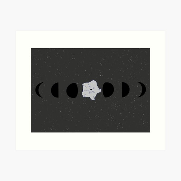 Aperçu de l'œuvre Phases de lune Moonflower créée et vendue par Twist and Shout.