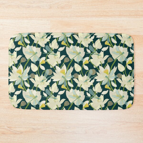 Item preview, Lotuses and dragonflies designed and sold by minyanna.
