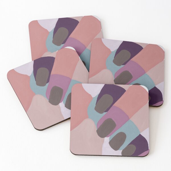 Item preview, colourful hand portrait in pinks, purple and blue designed and sold by AshleyHadassah.