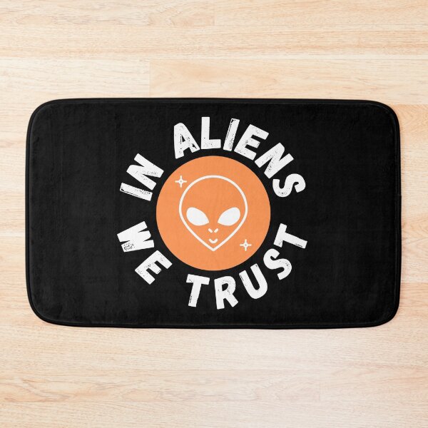 Item preview, In Aliens We Trust Funny Alien Gift designed and sold by Nathalie Aynié.