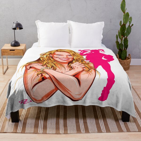 Item preview, Margot Robbie - An illustration by Paul Cemmick designed and sold by TIGERDAVER.