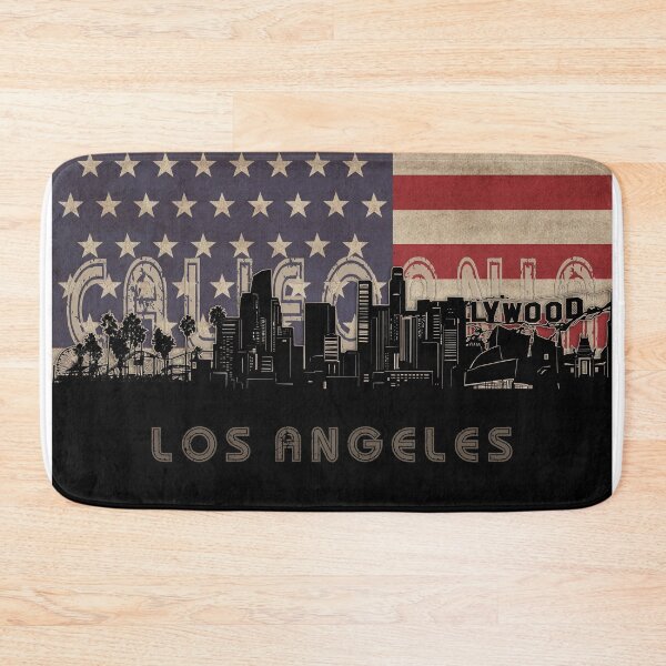 Item preview, los angeles skyline flag designed and sold by BekimART2.