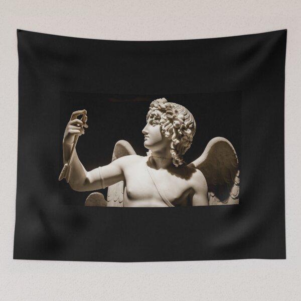 Item preview, Cupid Triumphant - Bertel Thorvaldsen, 1822 antique statue in marble symbol of Love designed and sold by Paolo Modena Photography    -   Fine Italian Art.