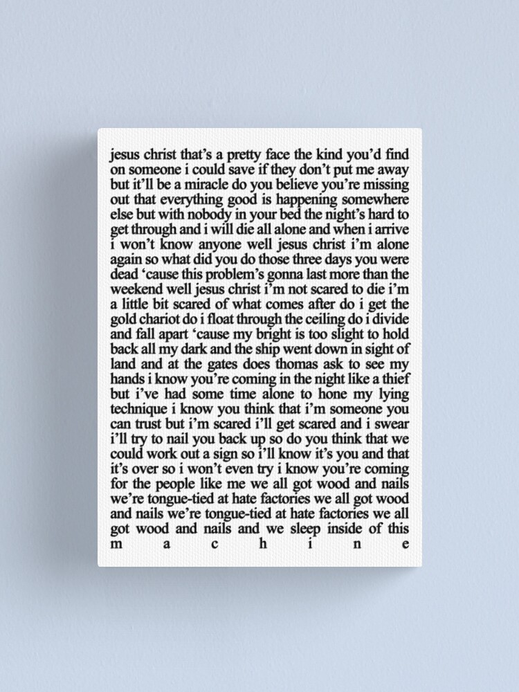 Jesus Christ Lyrics Canvas Print By Cadma Redbubble jesus christ lyrics canvas print by cadma redbubble