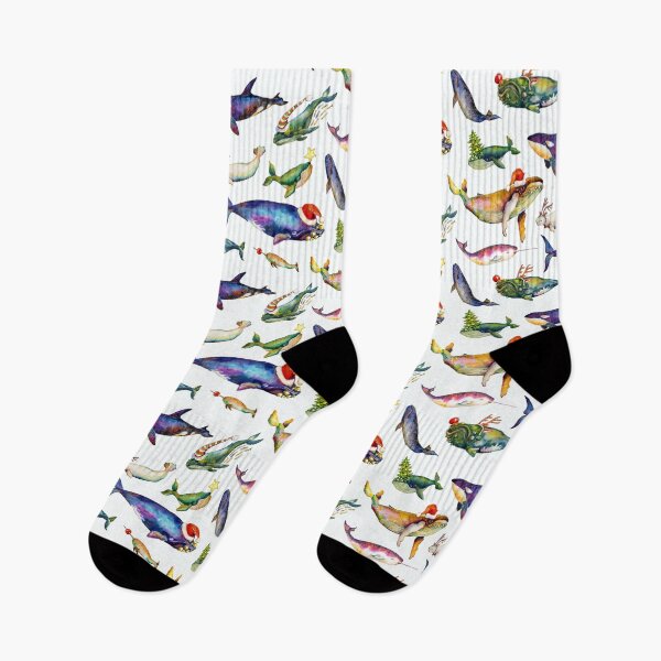 Item preview, Whales on Holiday by dotsofpaint - White designed and sold by dotsofpaint.