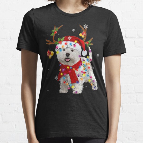 Item preview, Funny Westie Christmas Tee Reindeer Christmas Lights Pajama designed and sold by ManishDayal.