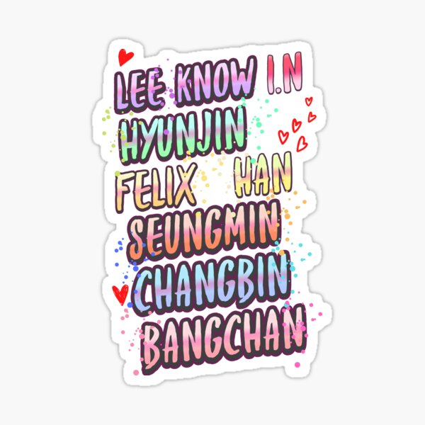 STRAY KIDS' cute names. - Stray Kids - Sticker