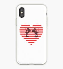 Striped Heart iPhone Case