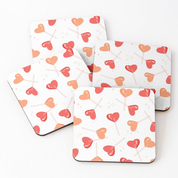 Item preview, Heart Lollipops - Peach Palette designed and sold by Cat Coquillette.