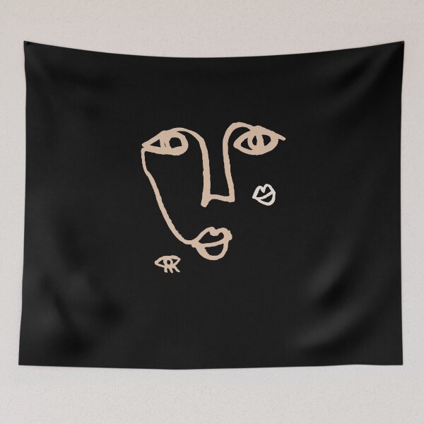 Item preview, Minimalist woman face abstract art designed and sold by digiluminate.