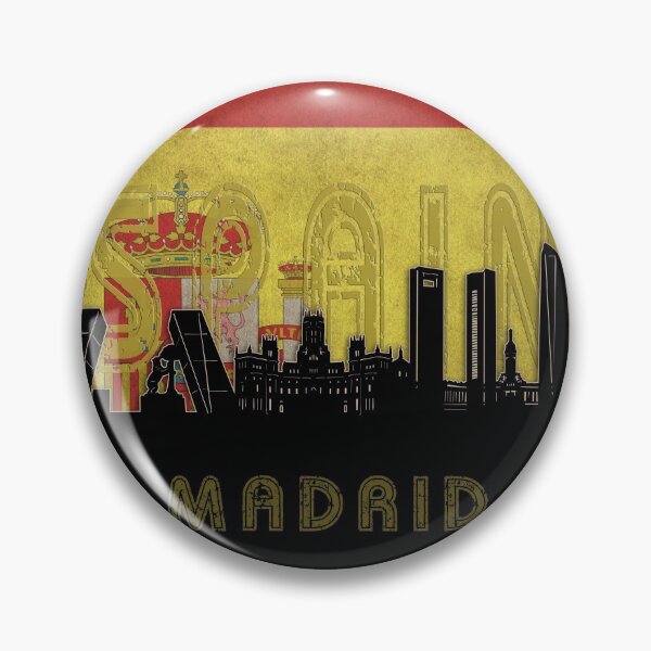 Item preview, madrid skyline flag designed and sold by BekimART2.
