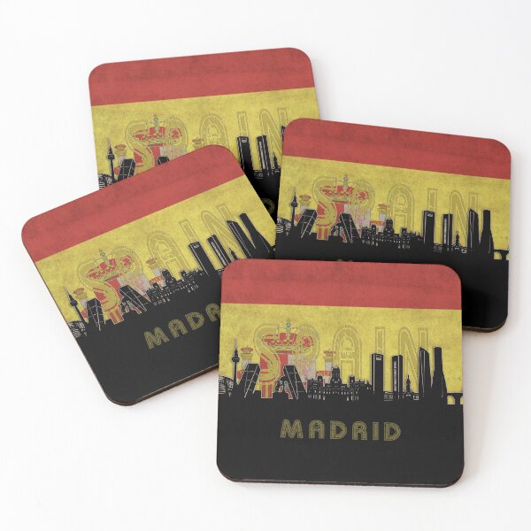 Item preview, madrid skyline flag designed and sold by BekimART2.