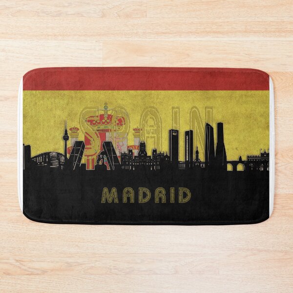 Item preview, madrid skyline flag designed and sold by BekimART2.