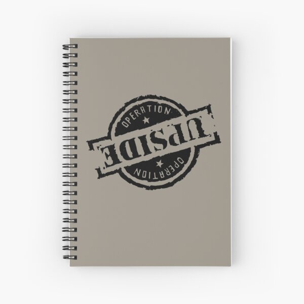 Beatrice Zinker - Operation Upside Merchandise - Black Logo Spiral Notebook