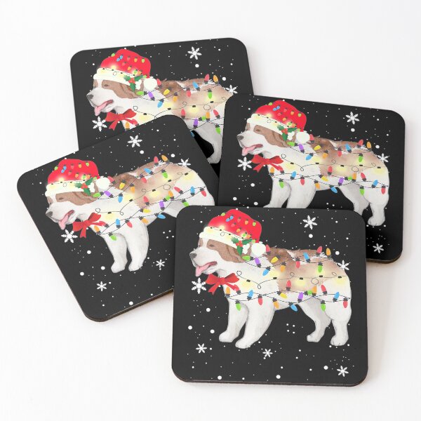 Item preview, Saint Bernard Dog Christmas Light Xmas Mom Dad designed and sold by ManishDayal.