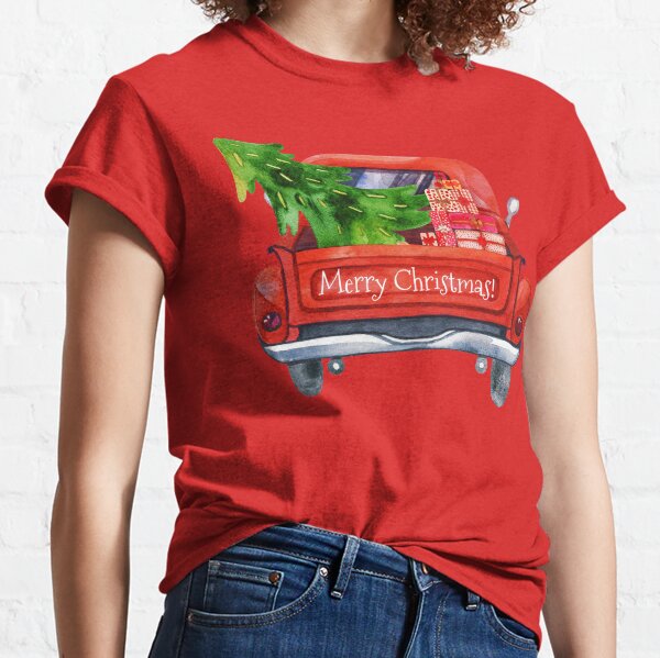 playeras navideñas rojas