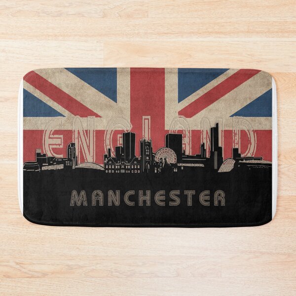 Item preview, manchester skyline flag designed and sold by BekimART2.