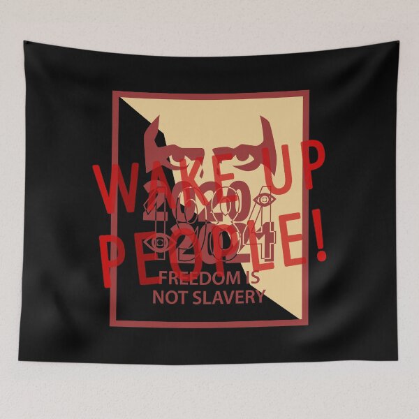 Item preview, 2020-2021 and 1984 Wake Up People (dark-red) designed and sold by tuzlay.