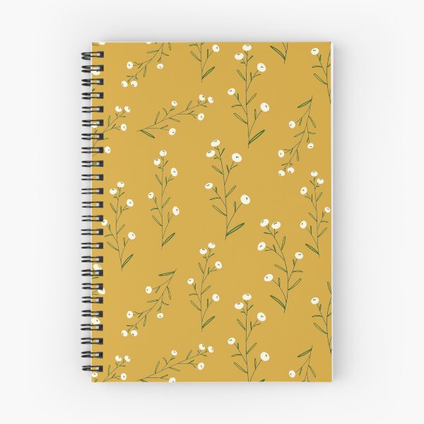 Item preview, afternoon whimsy_white flowers on goldenrod designed and sold by quinnhopp.