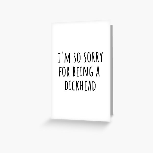 i am sorry cards Greeting Card