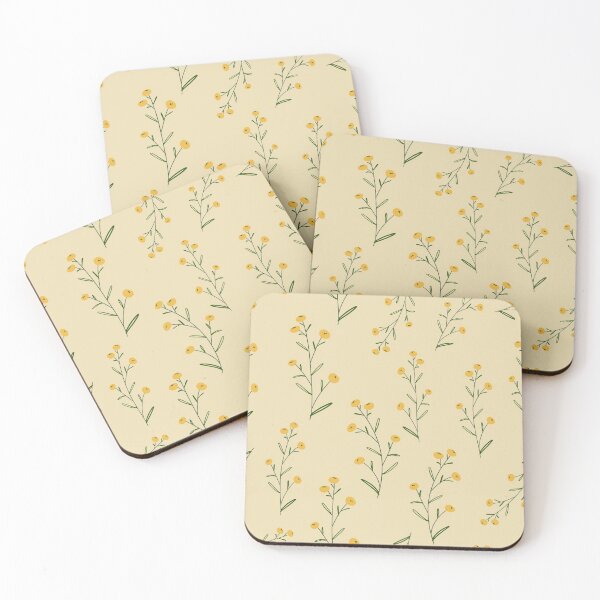 Item preview, afternoon whimsy_yellow flowers on cream designed and sold by quinnhopp.