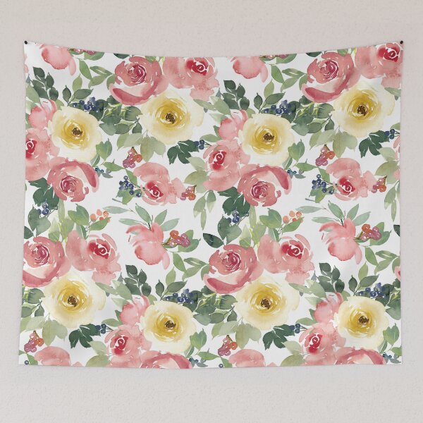 Item preview, Water color floral pattern  designed and sold by sully-boutique.