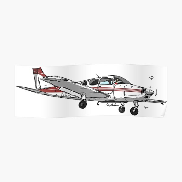 Beechcraft Musketeer N6585R Poster