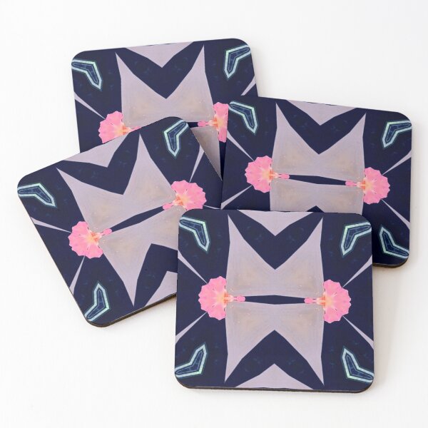 Item preview, Colorama geometric pattern pink purple blue designed and sold by Joie-et-Poesie.