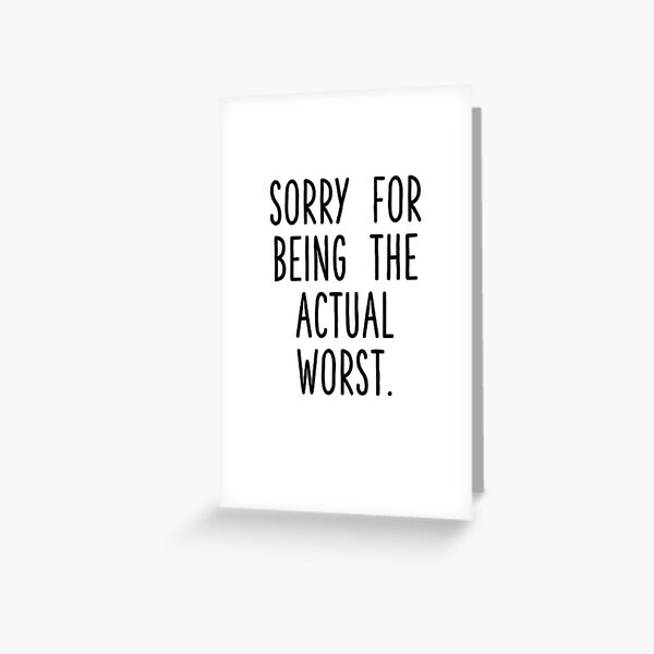 Copy of i am sorry cards Greeting Card