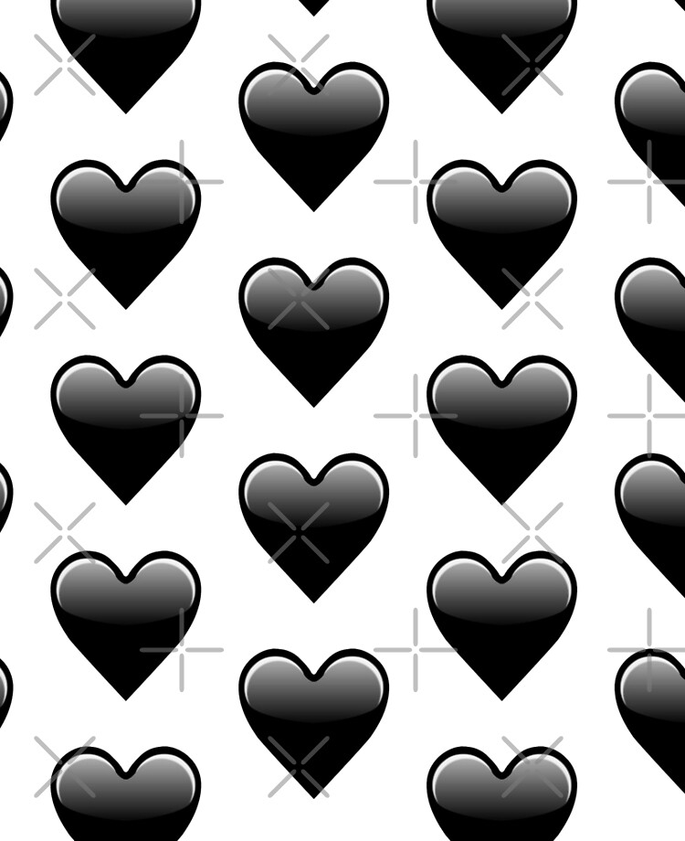Schwarzes Herz Emoji Liebe Ipad Hulle Skin Von Dmentes Redbubble