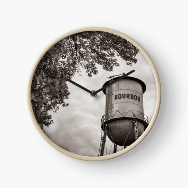 Item preview, Vintage Bourbon Whiskey Water Tower and Tree - Classic Sepia designed and sold by Gregory Ballos.