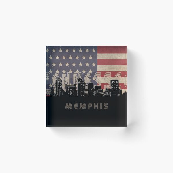 Item preview, memphis skyline flag designed and sold by BekimART2.