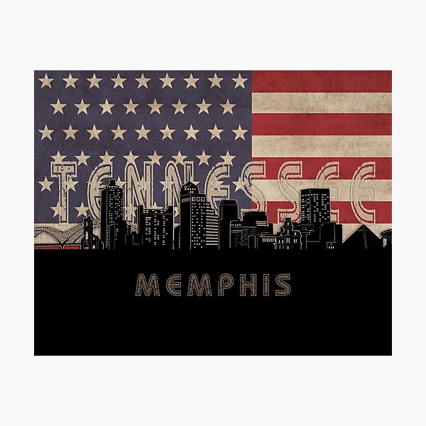 Item preview, memphis skyline flag designed and sold by BekimART2.