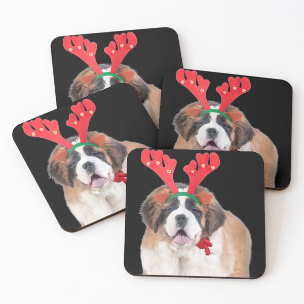 Item preview, Saint Bernard Reindeer Christmas Dog Funny designed and sold by ManishDayal.