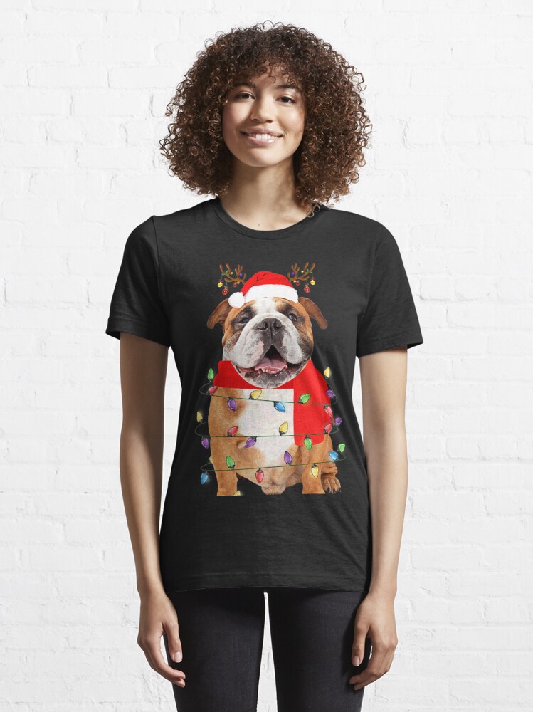 english bulldog christmas shirt