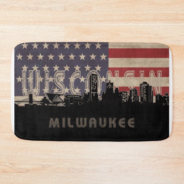 Item preview, milwaukee skyline flag designed and sold by BekimART2.