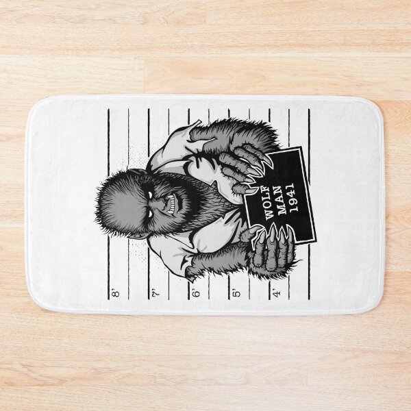 Item preview, Wolf Man Werewolf Monster Mugshot designed and sold by GrandeDuc.