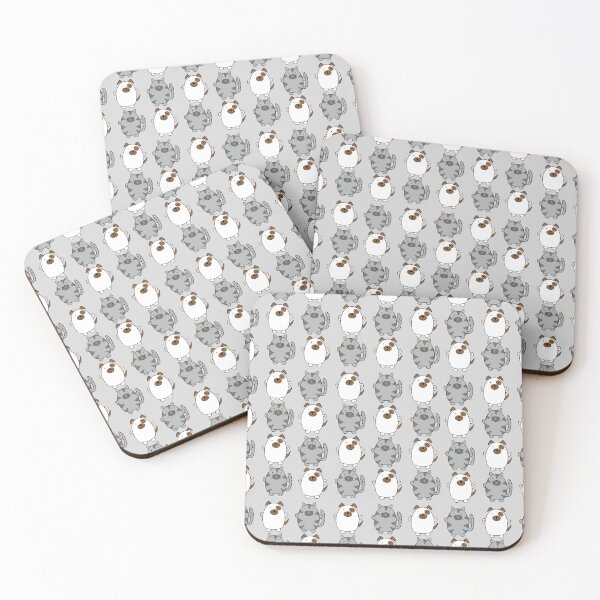 Item preview, Cute Cats and Dogs on grey background designed and sold by Quick Brown Fox Canada.