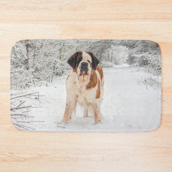 Item preview, St Bernard dog in the snow designed and sold by HaleyRedshaw.
