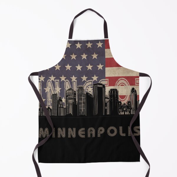 Item preview, minneapolis skyline flag designed and sold by BekimART2.