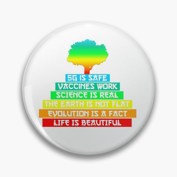 Aperçu de l'œuvre La science est la vraie Terre n'est pas plate Inspirational créée et vendue par ONVIOS.