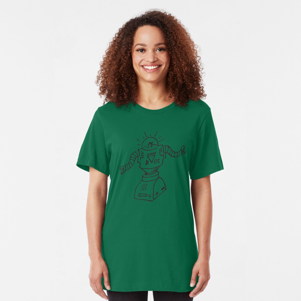 Robot Doodle Slim Fit T-Shirt